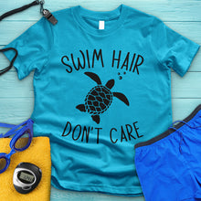 Load image into Gallery viewer, Swim Hair Don&#39;t Care Turtle Tee
