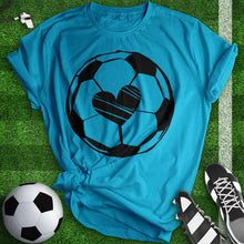 Load image into Gallery viewer, Soccer Ball Heart Tee
