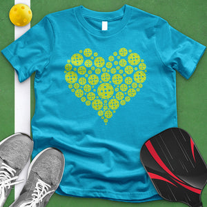 Pickleball Variety Heart Tee