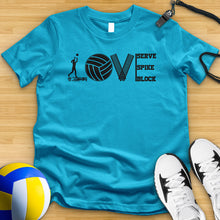 Load image into Gallery viewer, Love Volleyball Equipment Tee
