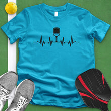 Load image into Gallery viewer, Pickle Ball Paddle Heart Beat Tee
