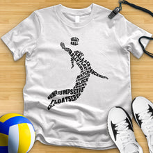 Load image into Gallery viewer, Volleyball Player Typography Tee
