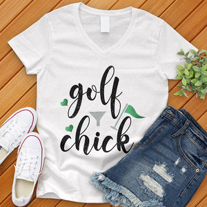 Golf Chick V-Neck Tee