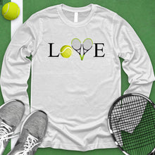 Load image into Gallery viewer, Love Tennis Crossed Racket Long Sleeve
