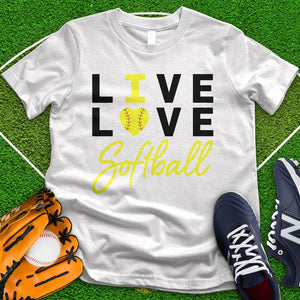 Live Love Softball Tee