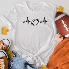 Load image into Gallery viewer, Football Heart Beat Tee
