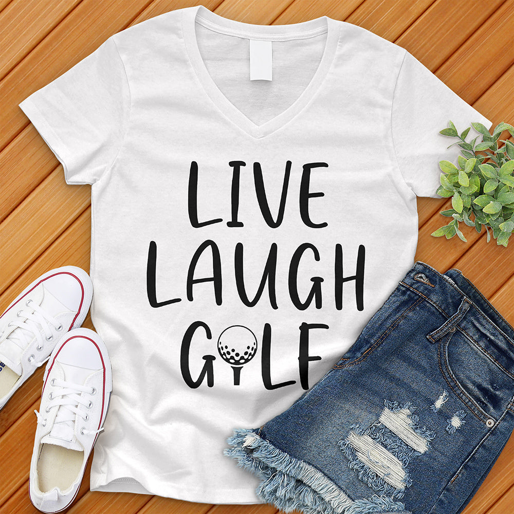 Live Laugh Golf V-Neck Tee