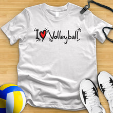 Load image into Gallery viewer, I Love Volleyball 2 Tee
