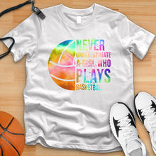 Load image into Gallery viewer, Never Underestimate Basketball Tie Dye Tee
