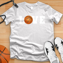 Load image into Gallery viewer, Love Basketball White Lettering Tee
