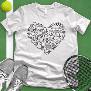 Tennis Variety Equipment Heart Tee