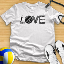 Load image into Gallery viewer, Love Volleyball Equipment Tee
