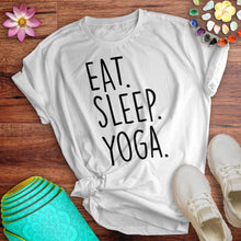 Load image into Gallery viewer, Eat Sleep Yoga Tee
