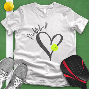 Pickle Ball Heart Rim Tee