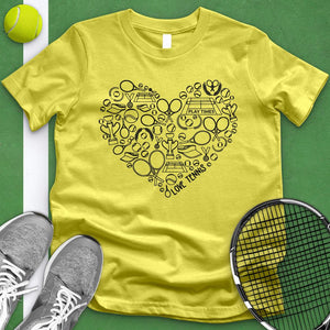 Tennis Variety Equipment Heart Tee