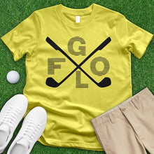 Load image into Gallery viewer, Faded GOLF Crossed Clubs Tee
